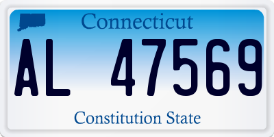 CT license plate AL47569