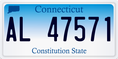CT license plate AL47571