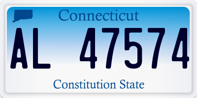 CT license plate AL47574