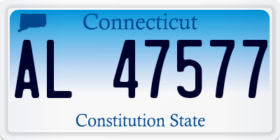 CT license plate AL47577