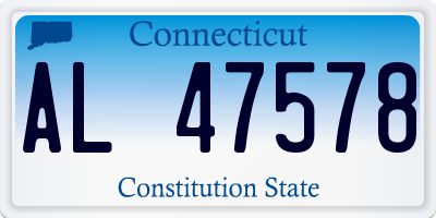 CT license plate AL47578