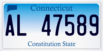 CT license plate AL47589