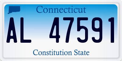 CT license plate AL47591