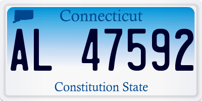 CT license plate AL47592