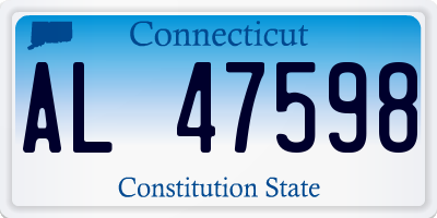 CT license plate AL47598