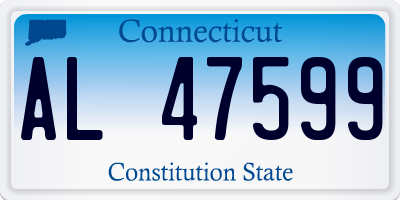 CT license plate AL47599