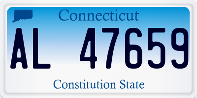 CT license plate AL47659