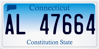 CT license plate AL47664