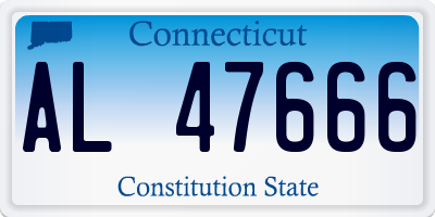 CT license plate AL47666