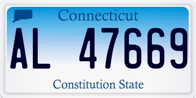 CT license plate AL47669