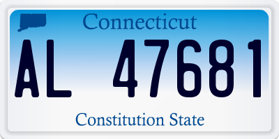 CT license plate AL47681