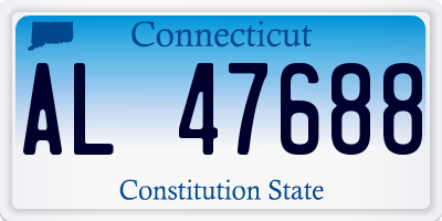 CT license plate AL47688