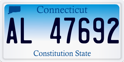 CT license plate AL47692