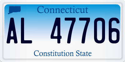 CT license plate AL47706
