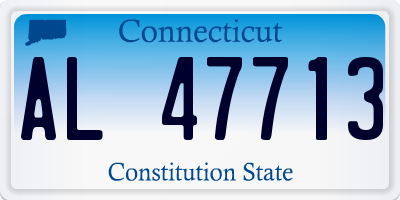 CT license plate AL47713
