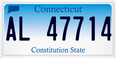 CT license plate AL47714