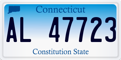 CT license plate AL47723
