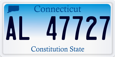 CT license plate AL47727