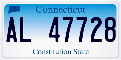 CT license plate AL47728
