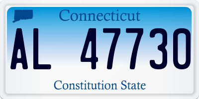 CT license plate AL47730
