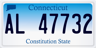 CT license plate AL47732