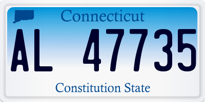 CT license plate AL47735