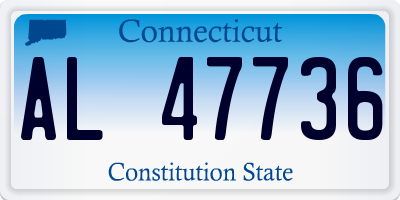 CT license plate AL47736