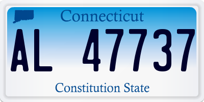 CT license plate AL47737