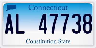 CT license plate AL47738