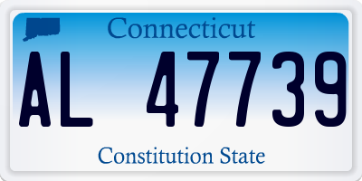 CT license plate AL47739