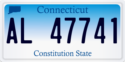 CT license plate AL47741