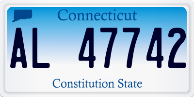 CT license plate AL47742
