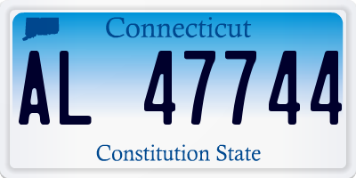 CT license plate AL47744