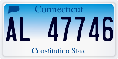 CT license plate AL47746