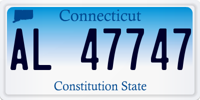 CT license plate AL47747