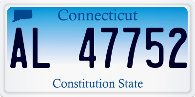 CT license plate AL47752