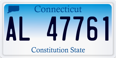 CT license plate AL47761