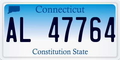 CT license plate AL47764