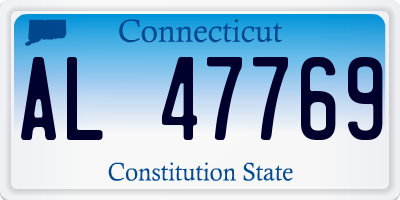 CT license plate AL47769