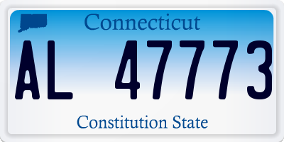 CT license plate AL47773