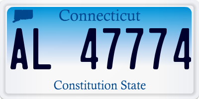 CT license plate AL47774