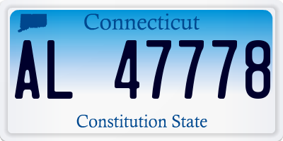 CT license plate AL47778