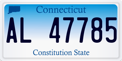 CT license plate AL47785