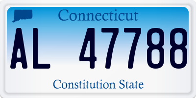 CT license plate AL47788