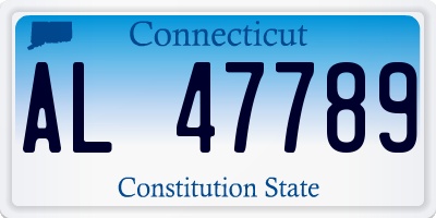 CT license plate AL47789