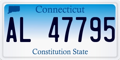 CT license plate AL47795