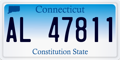 CT license plate AL47811