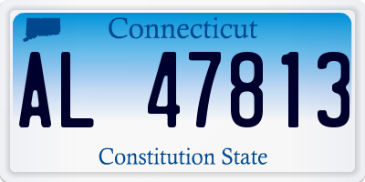 CT license plate AL47813