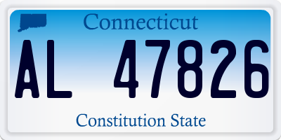 CT license plate AL47826