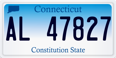 CT license plate AL47827